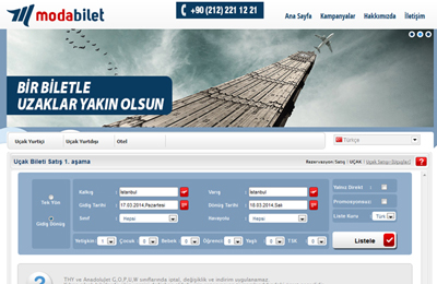  Ucuz Uçak Biletinin Adresi Modabilet.com